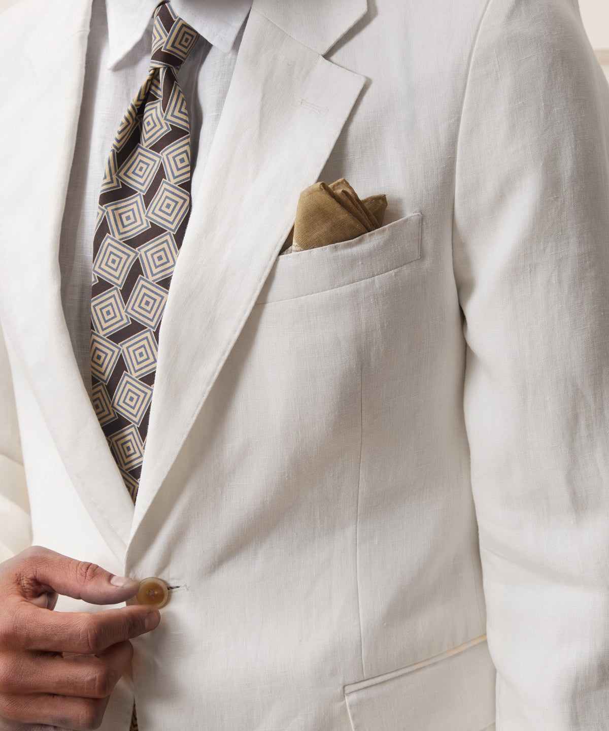 Todd Snyder Italian Linen Sutton Jacket - White