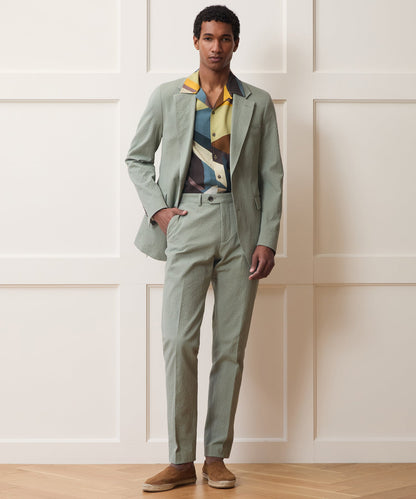 Todd Snyder Italian Seersucker Sutton Trouser - Seafoam