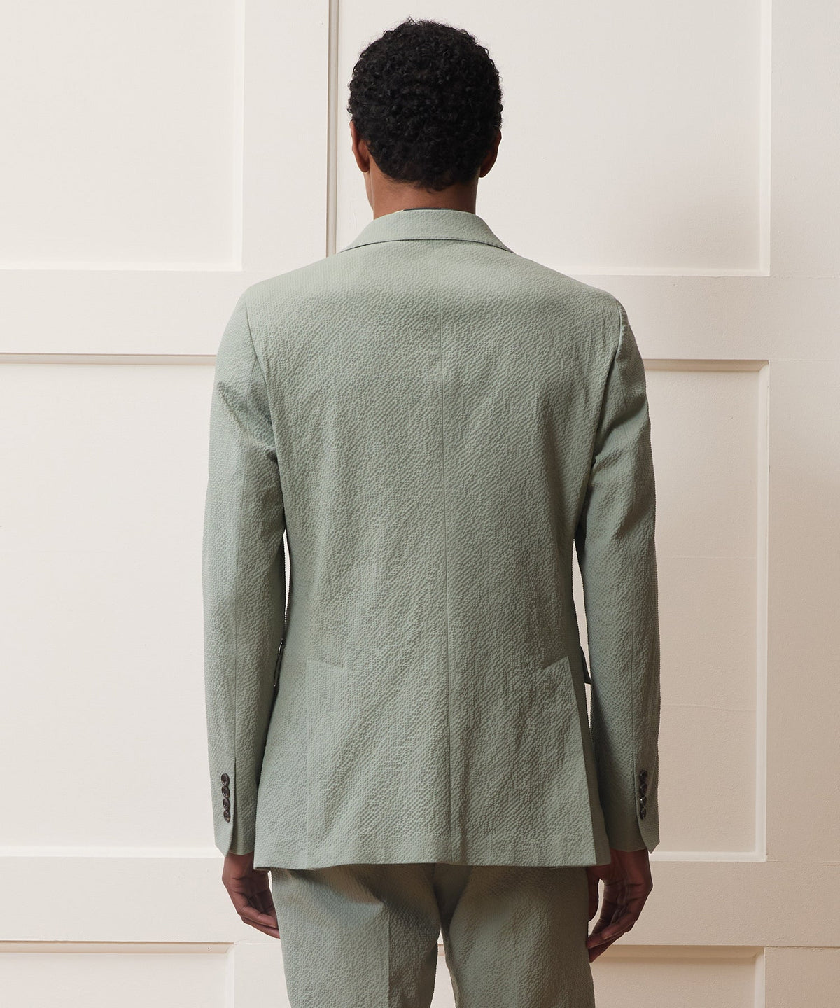 Todd Snyder Italian Seersucker Sutton Jacket - Seafoam