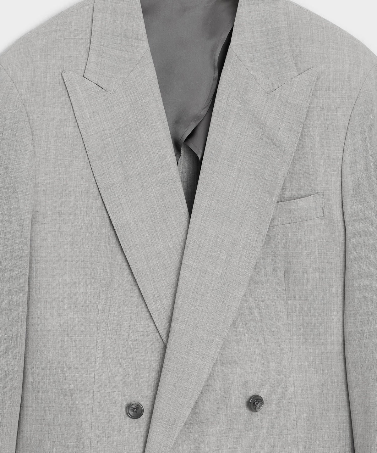 Todd Snyder Italian Wool Double-Breasted Hollywood Jacket - Light Grey