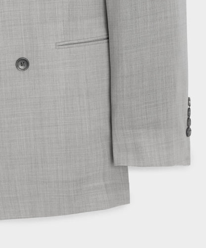 Todd Snyder Italian Wool Double-Breasted Hollywood Jacket - Light Grey
