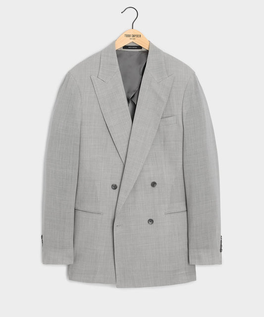 Todd Snyder Italian Wool Double-Breasted Hollywood Jacket - Light Grey