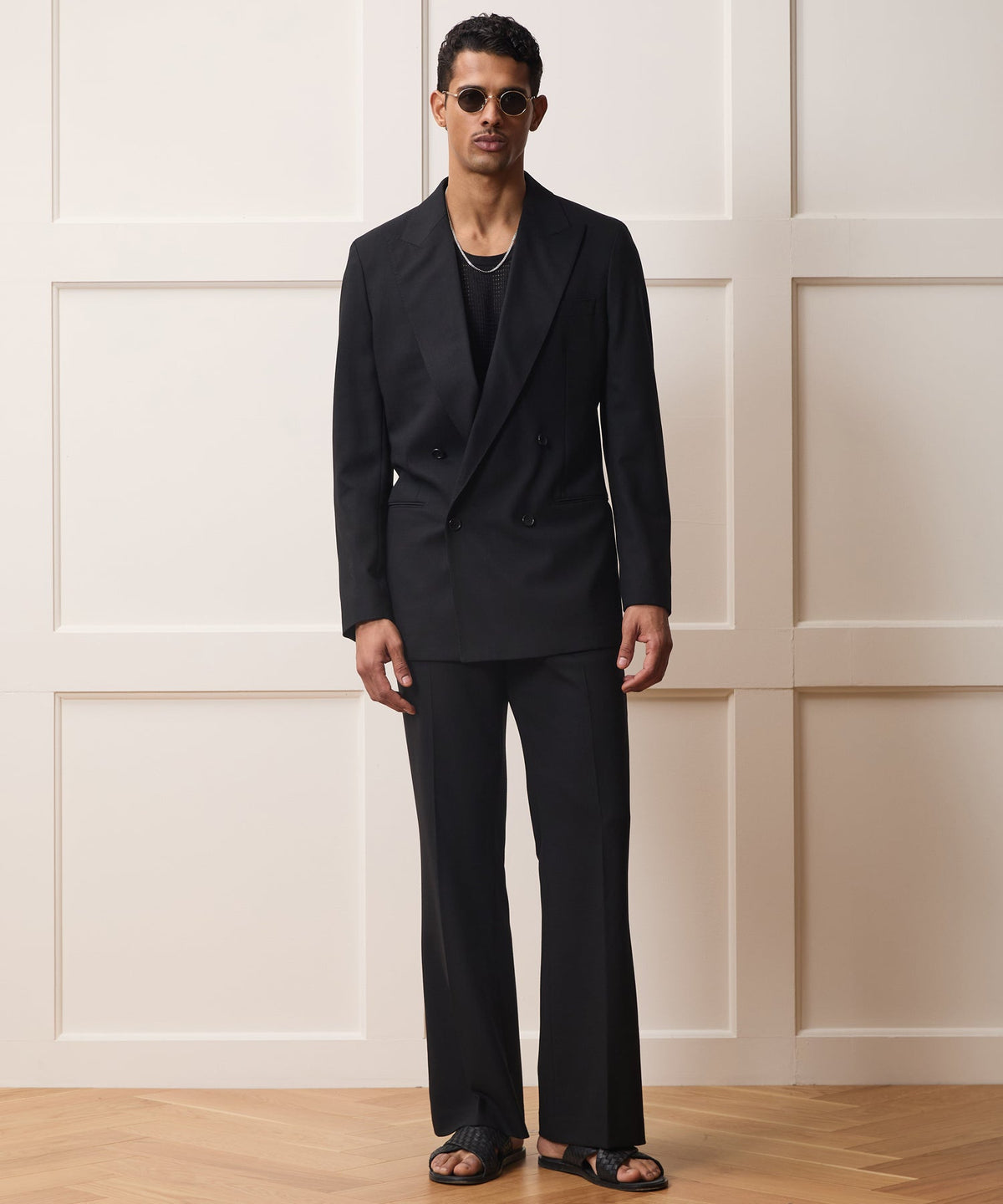 Todd Snyder Italian Wool Flare Trouser - Black