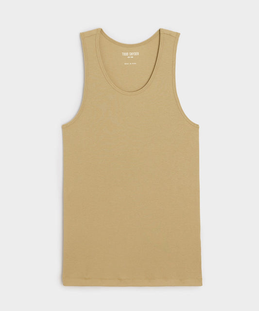Todd Snyder Slim Ribbed Tank - Beach Walk