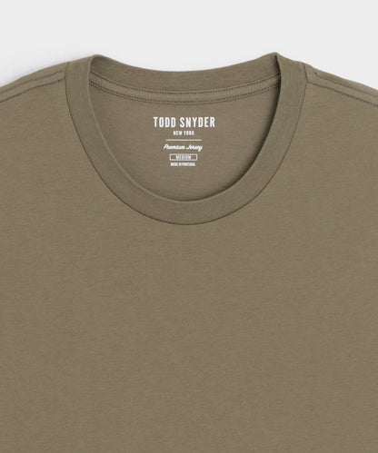 Todd Snyder Premium Jersey Tee - Fogstone