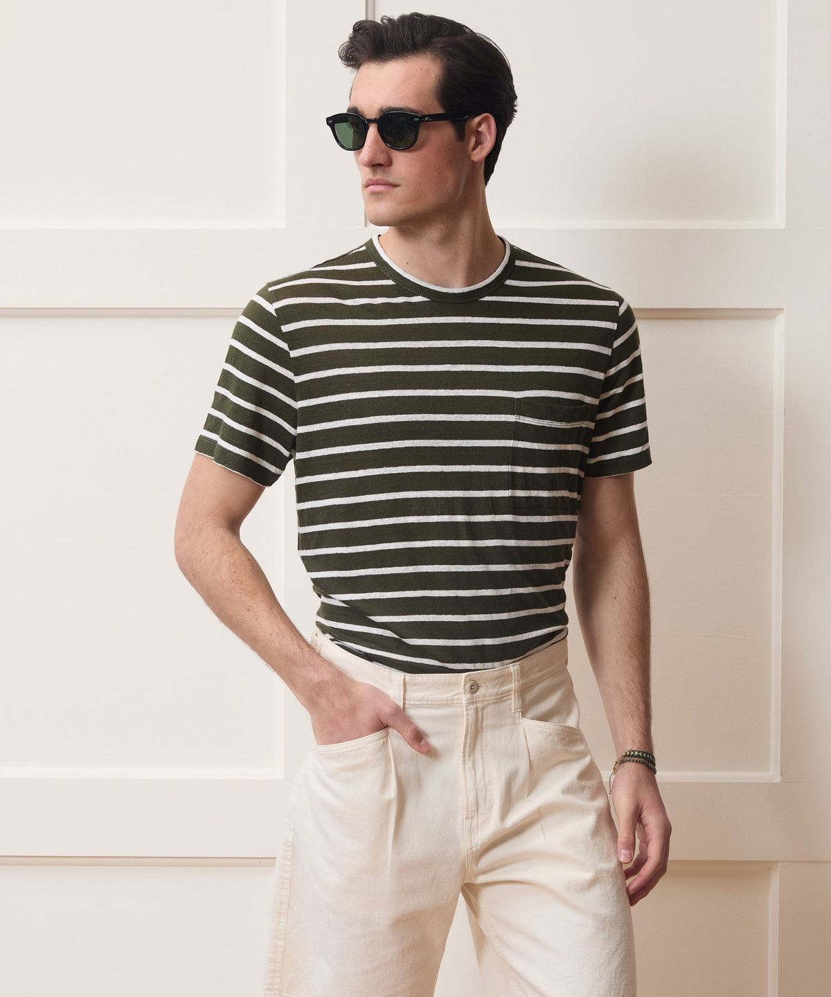 Todd Snyder Linen Pocket Tee - Earthbound