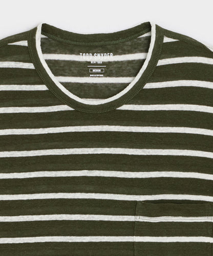 Todd Snyder Linen Pocket Tee - Earthbound