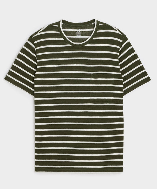 Todd Snyder Linen Pocket Tee - Earthbound
