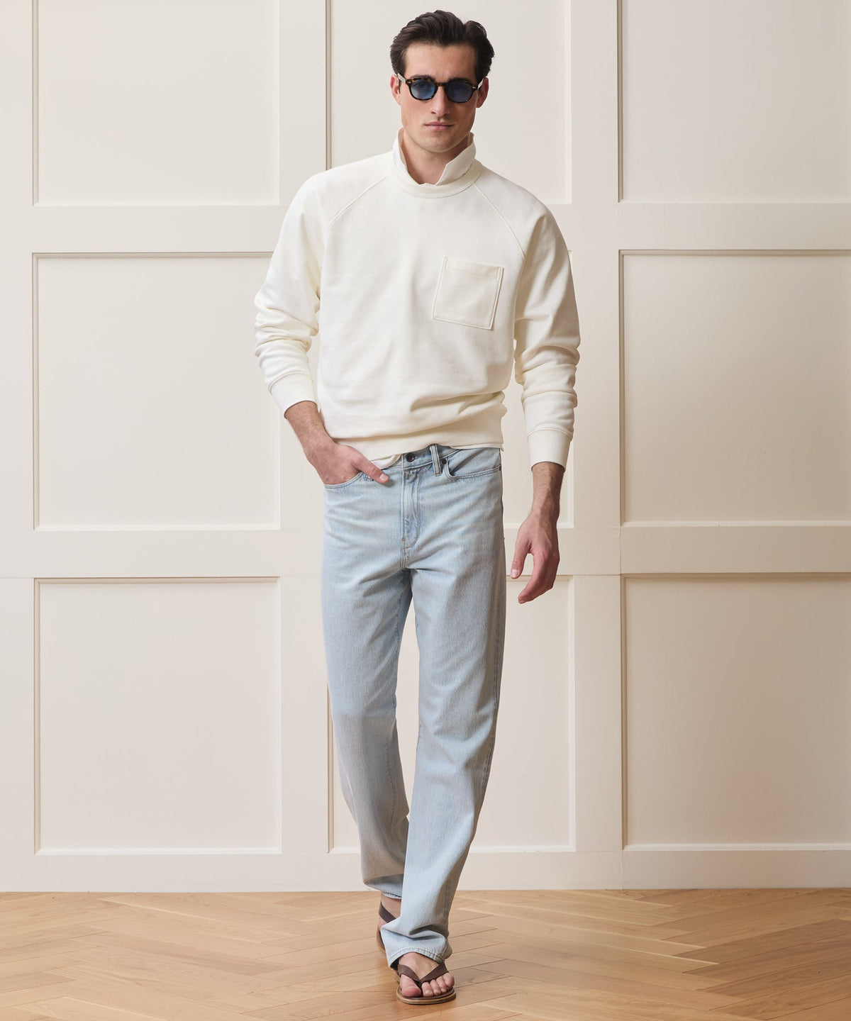 Todd Snyder Foundation Pocket Sweatshirt - Bisque