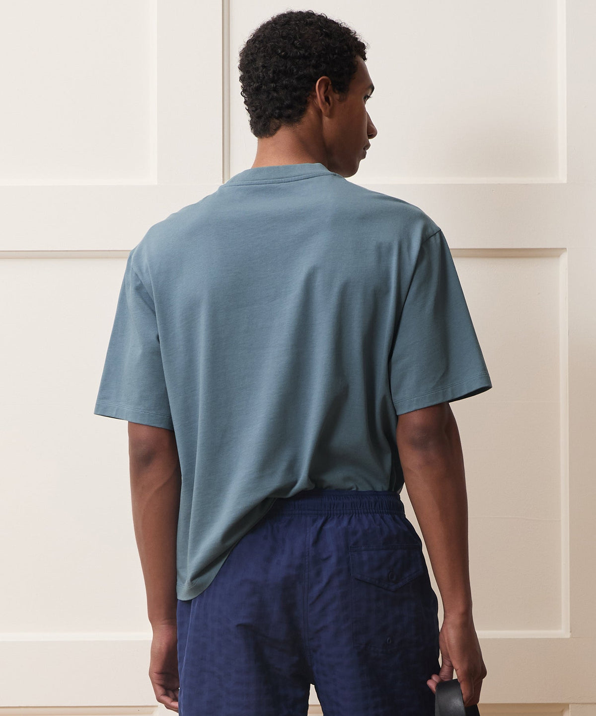Todd Snyder Boxy Jersey Tee - Blue Ridge