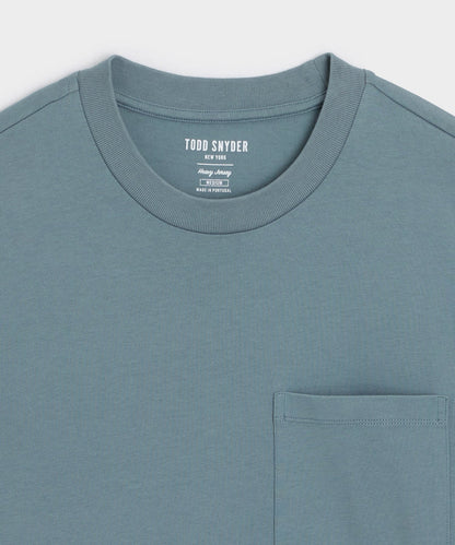 Todd Snyder Boxy Jersey Tee - Blue Ridge