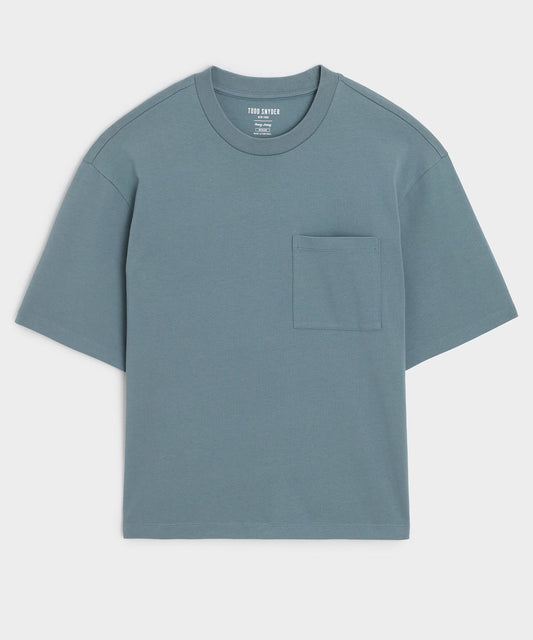 Todd Snyder Boxy Jersey Tee - Blue Ridge