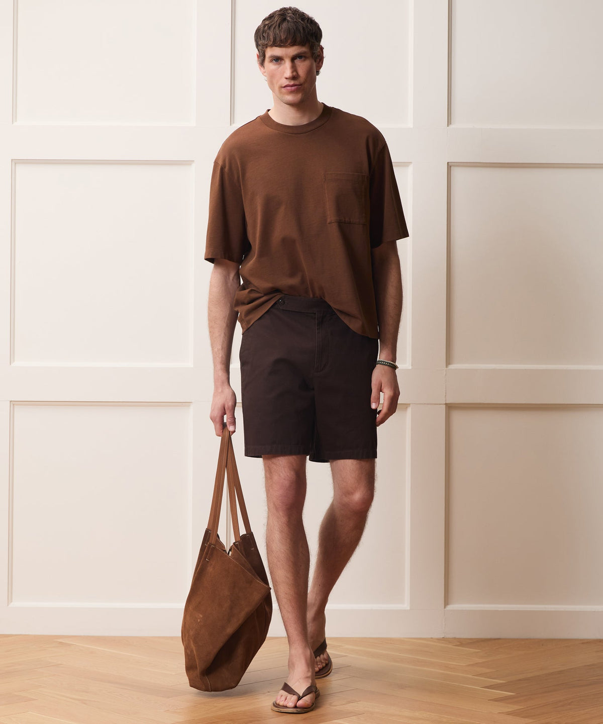 Todd Snyder Boxy Jersey Tee - Burnished Oak