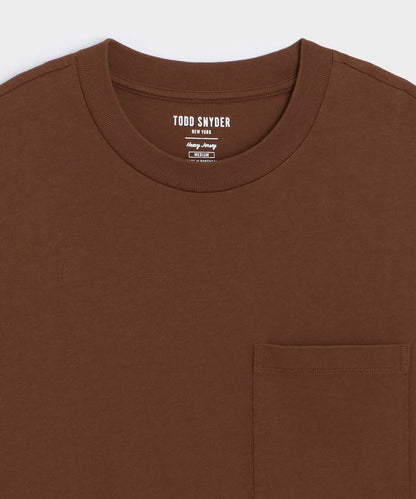Todd Snyder Boxy Jersey Tee - Burnished Oak
