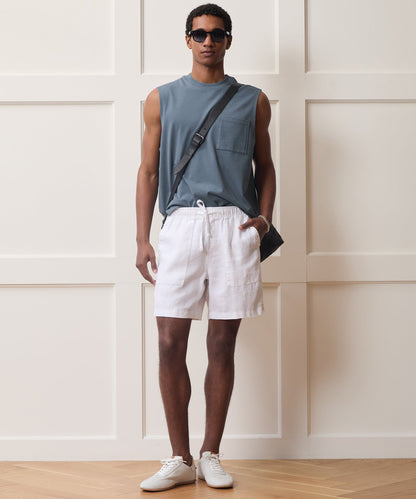 Todd Snyder Boxy Jersey Muscle Tank - Blue Ridge