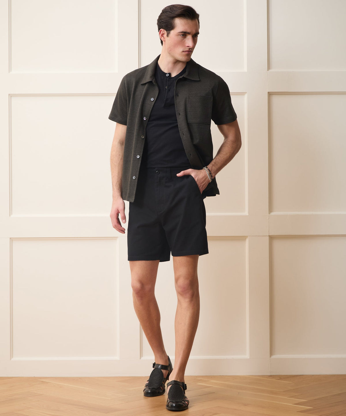 Todd Snyder Italian Linen-Cotton Knit Shirt - Espresso Bean