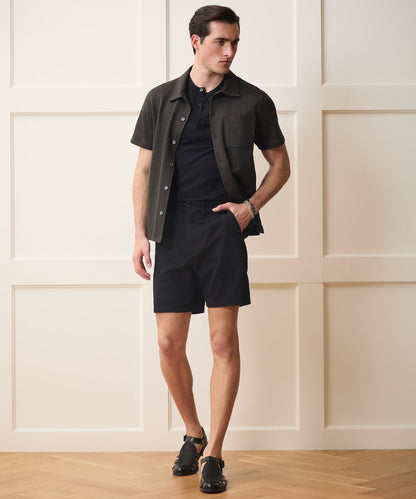 Todd Snyder Italian Linen-Cotton Knit Shirt - Espresso Bean