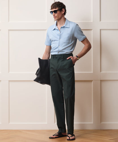 Todd Snyder Italian Linen-Cotton Knit Shirt - Morning Tide