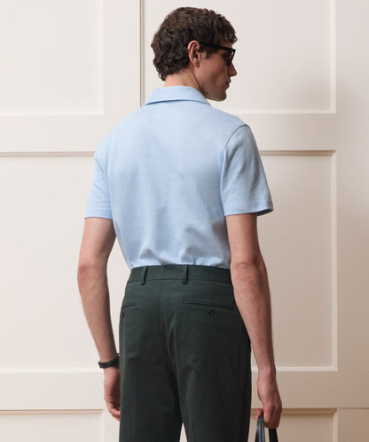 Todd Snyder Italian Linen-Cotton Knit Shirt - Morning Tide