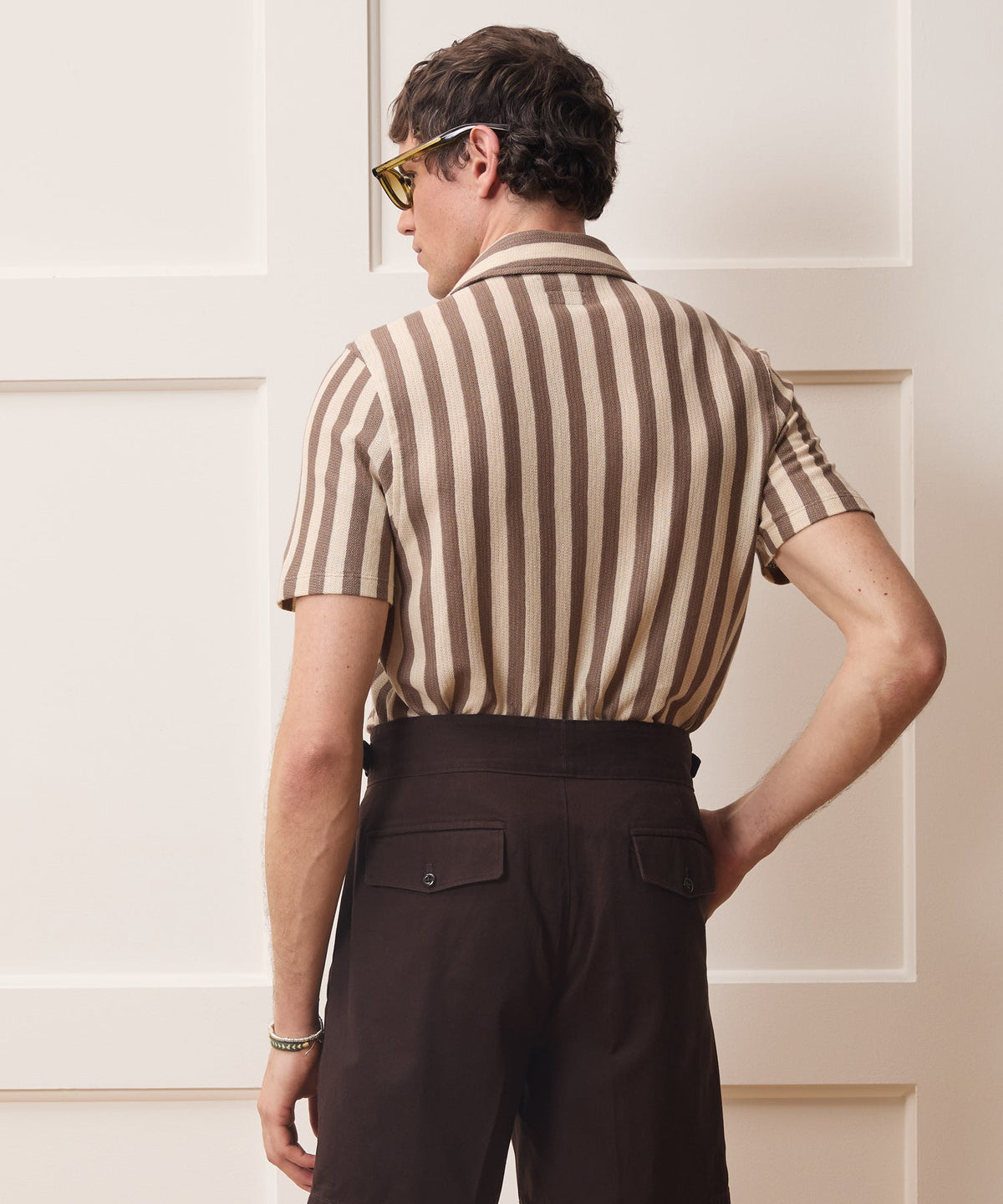 Todd Snyder Linen-Cotton Knit Shirt - Tan