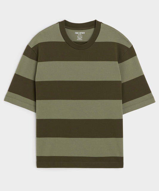 Todd Snyder Boxy Jersey Rugby Tee - Weathered Timber