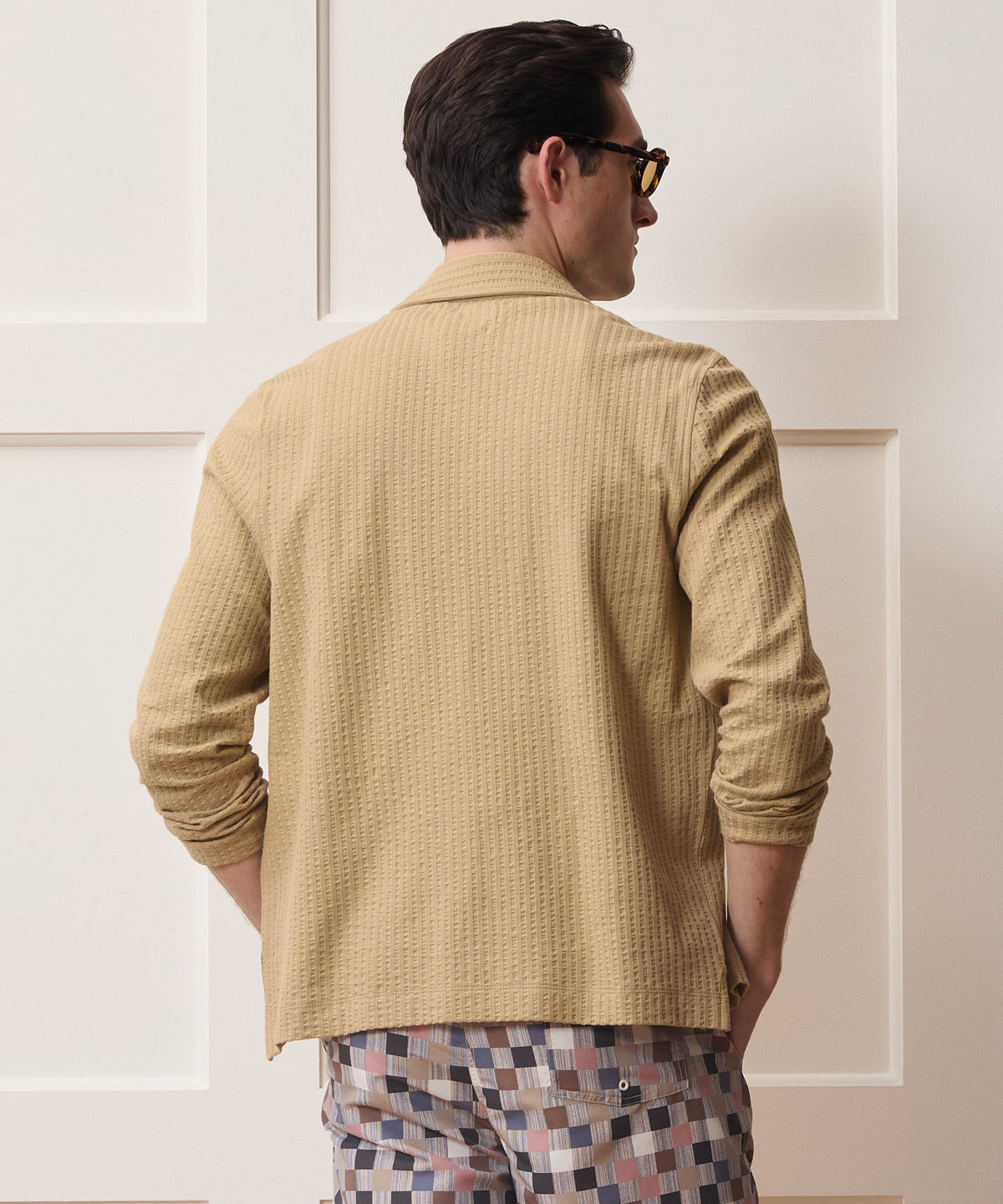 Todd Snyder Knit Seersucker Shirt - Beach Walk
