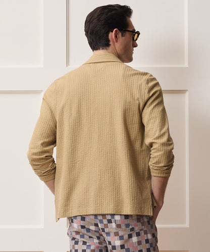 Todd Snyder Knit Seersucker Shirt - Beach Walk