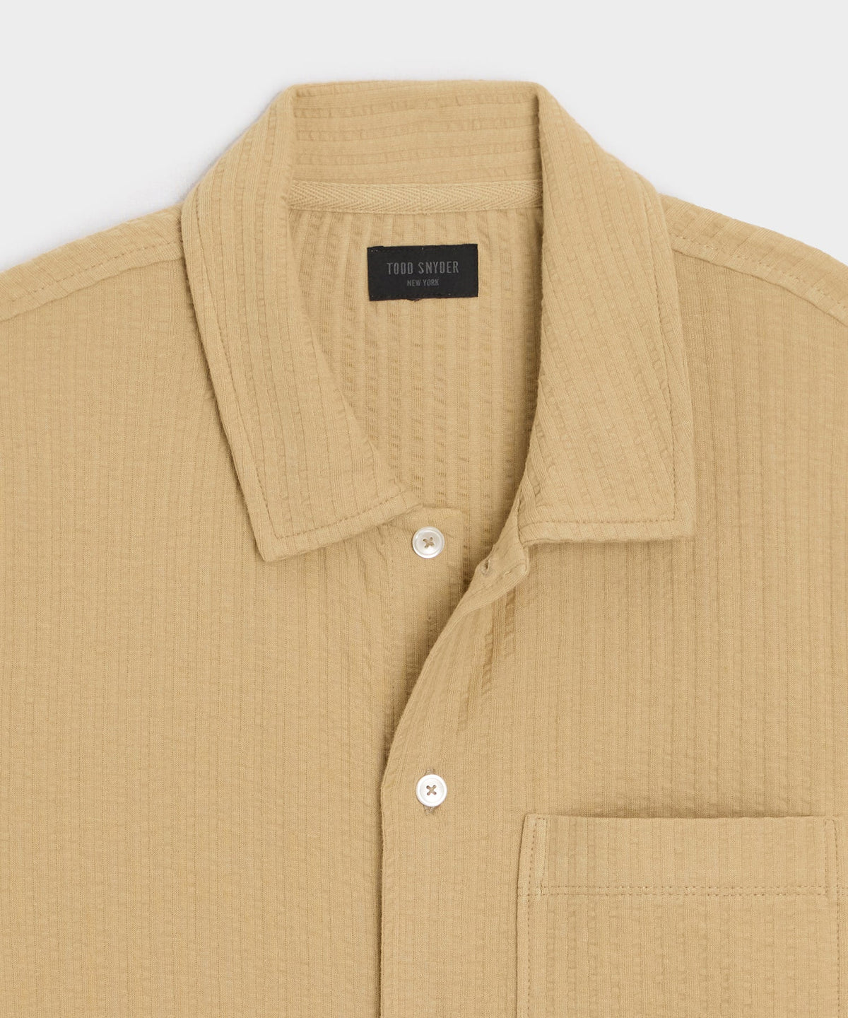 Todd Snyder Knit Seersucker Shirt - Beach Walk