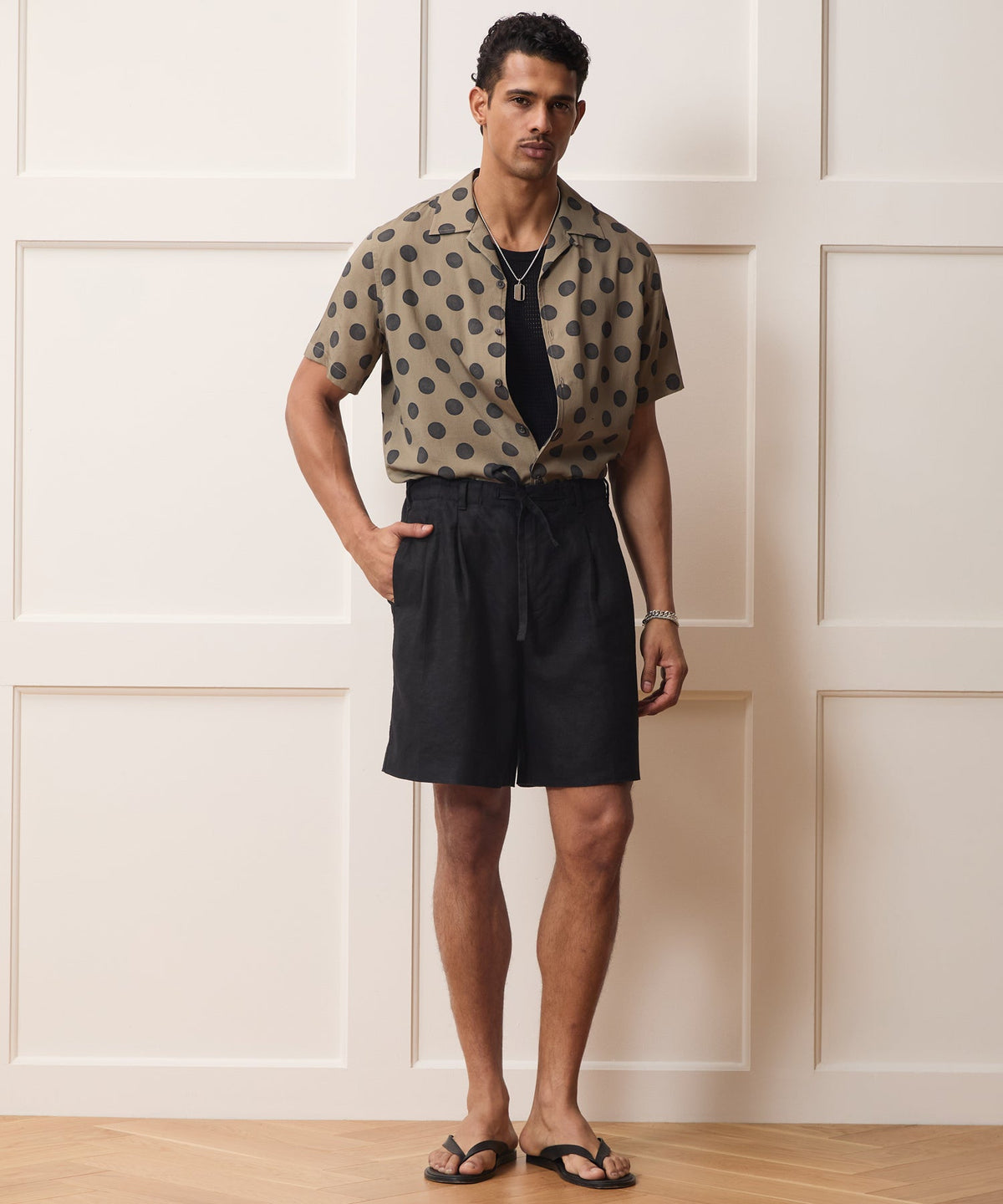 Todd Snyder 8" Mylos Short - Black