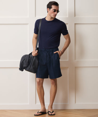 Todd Snyder 8" Mylos Short - Navy