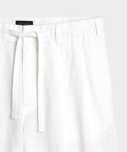 Todd Snyder 8" Mylos Short - White