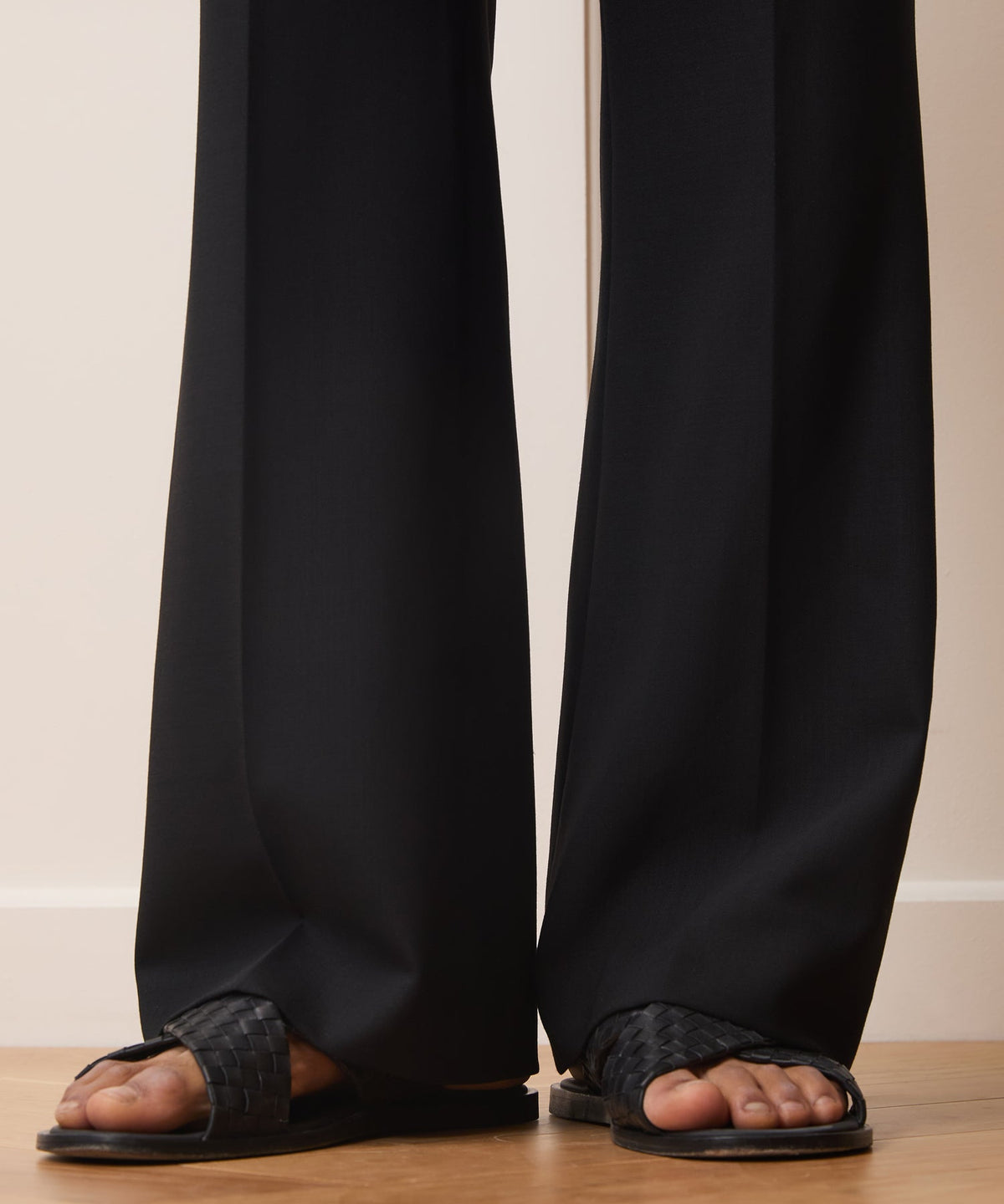 Todd Snyder Italian Wool Flare Trouser - Black