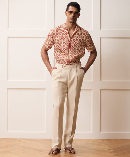Todd Snyder Italian Linen-Cotton Madison Trouser - Birch