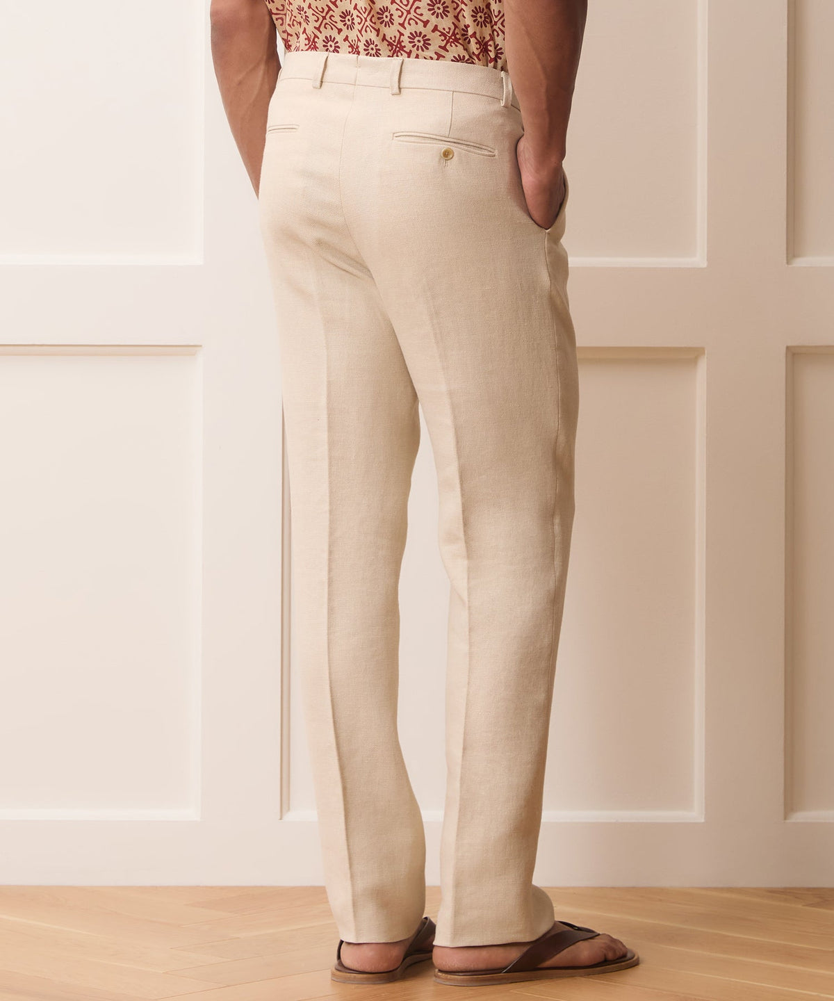 Todd Snyder Italian Linen-Cotton Madison Trouser - Birch
