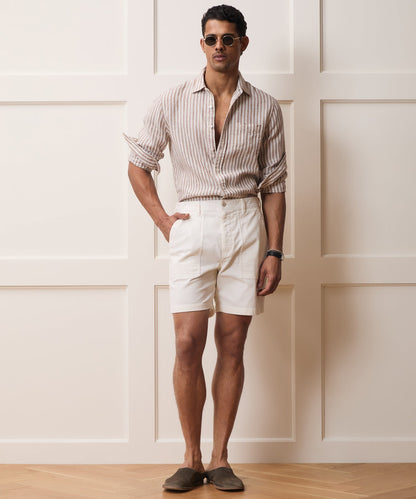 Todd Snyder 7" Corduroy Camp Short - Bisque