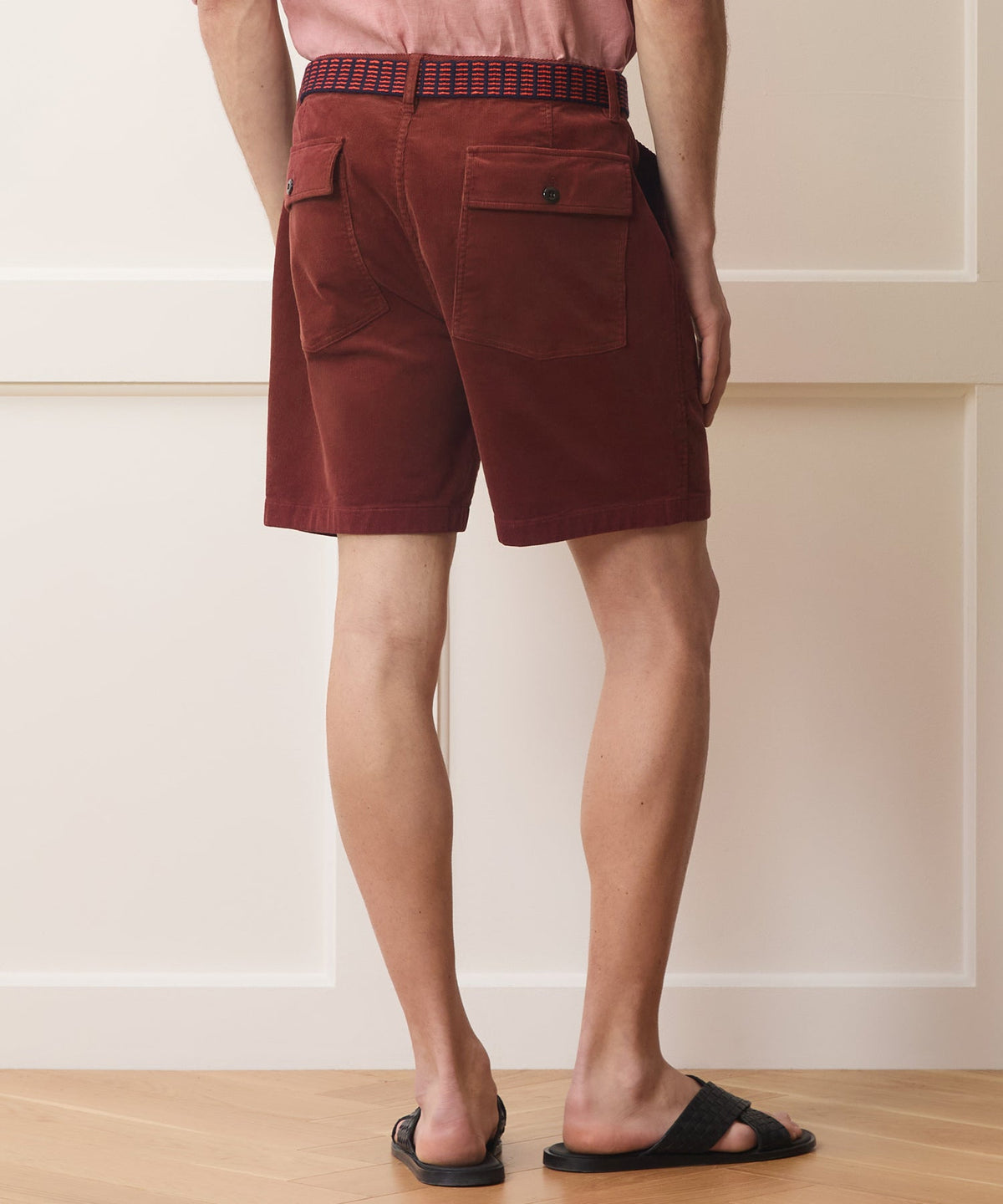 Todd Snyder 7" Corduroy Camp Short - Chocolate Cherry