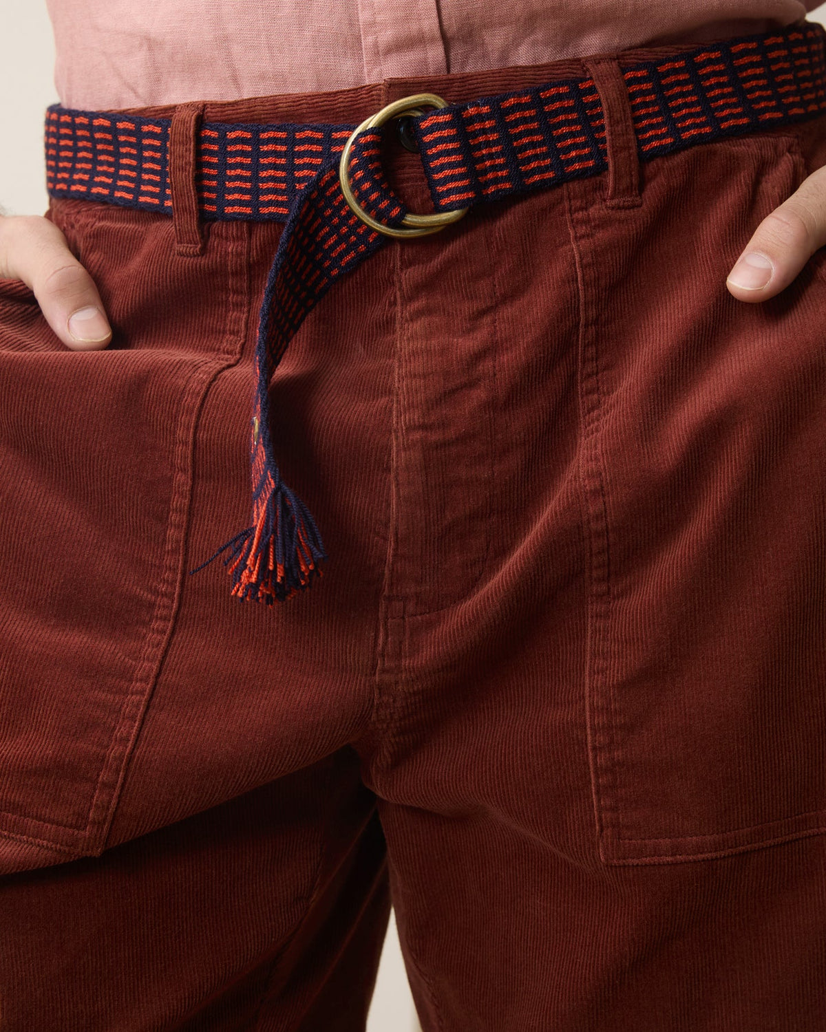 Todd Snyder 7" Corduroy Camp Short - Chocolate Cherry