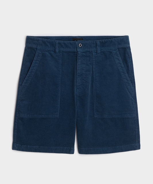 Todd Snyder 7" Corduroy Camp Short - Cobalt
