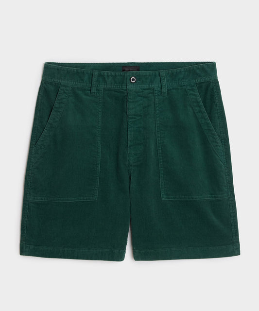 Todd Snyder 7" Corduroy Camp Short - Dark Green