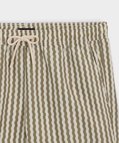 Todd Snyder 5" Montauk Swim Trunk - Olive