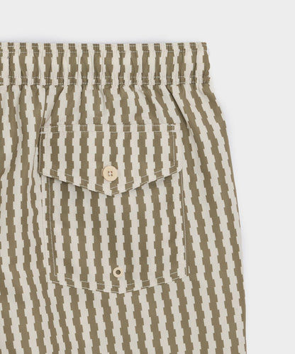 Todd Snyder 5" Montauk Swim Trunk - Olive