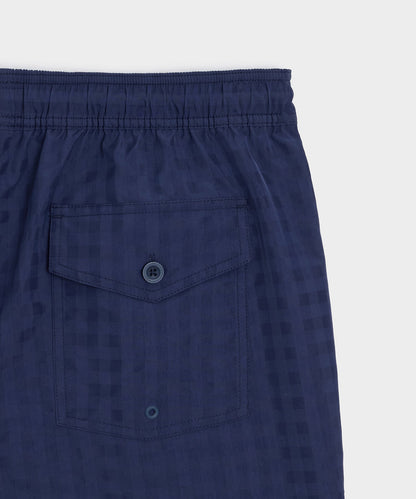 Todd Snyder 5" Seersucker Montauk Swim Trunk - Navy