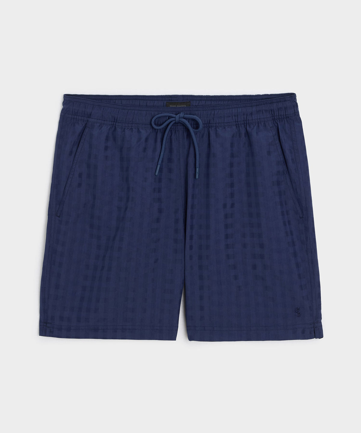 Todd Snyder 5" Seersucker Montauk Swim Trunk - Navy
