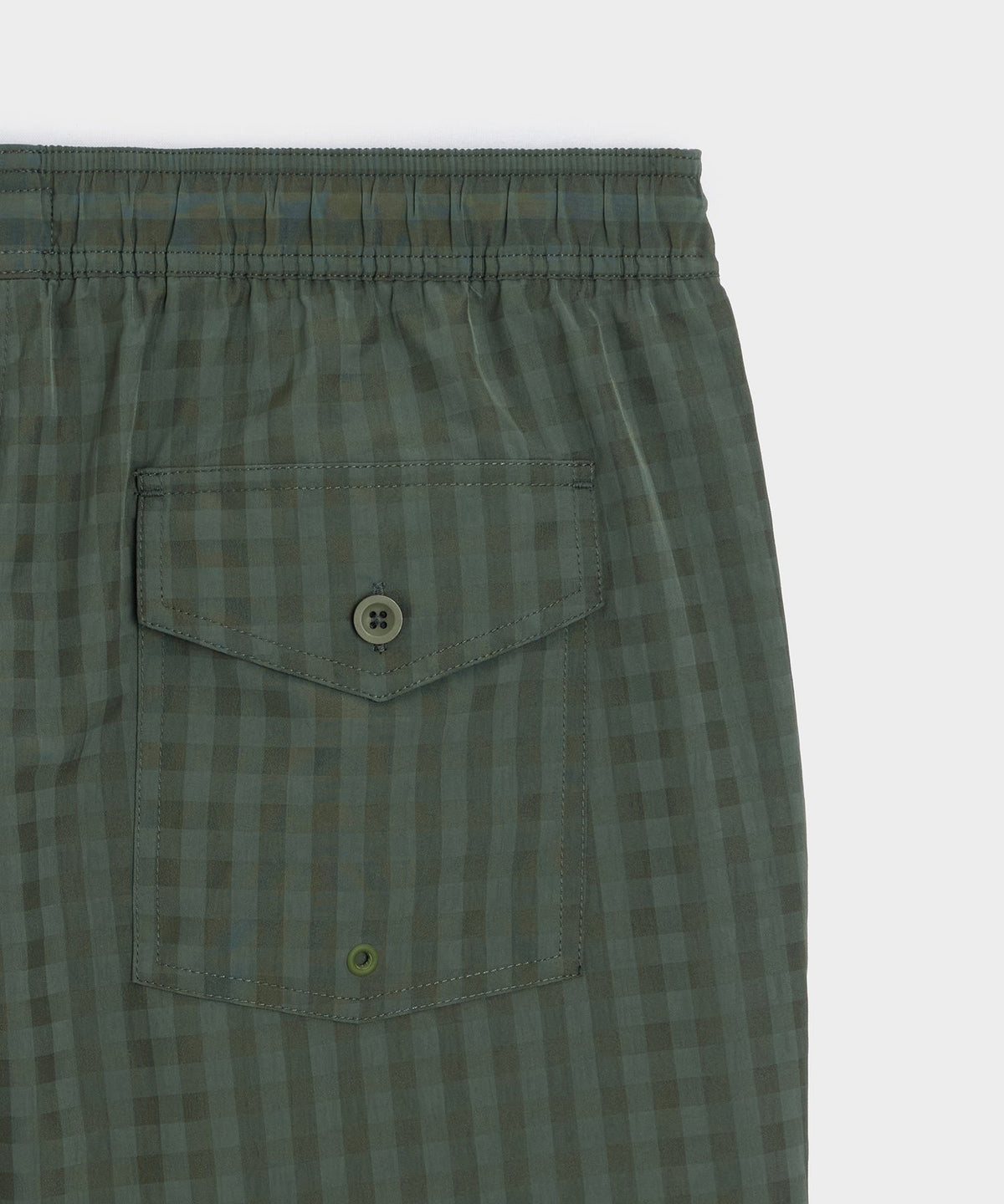 Todd Snyder 5" Seersucker Montauk Swim Trunk - Olive