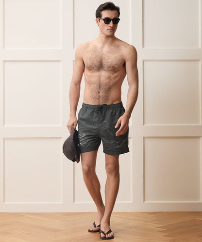 Todd Snyder 5" Montauk Swim Trunk - Black