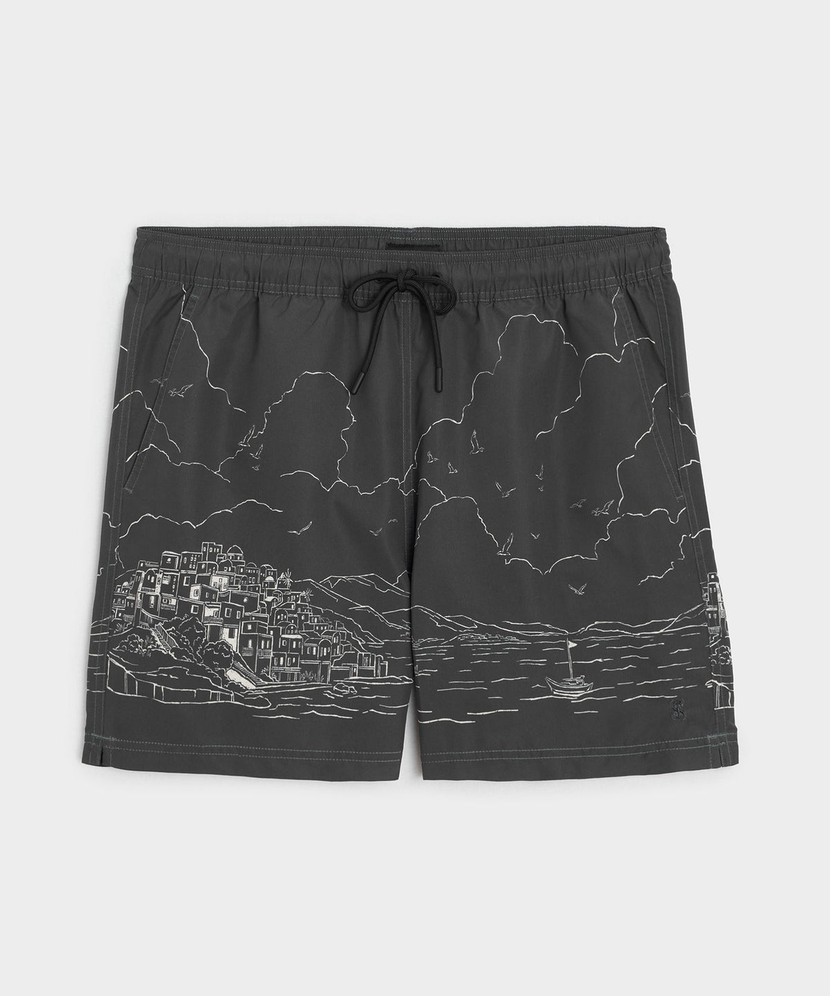 Todd Snyder 5" Montauk Swim Trunk - Black