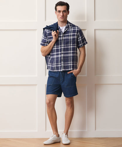 Todd Snyder 7" Indigo Beach Short - Dark Indigo