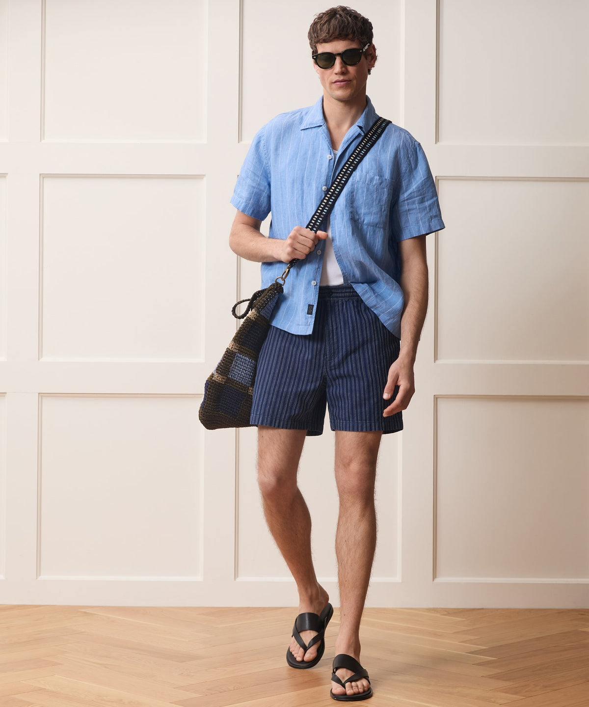 Todd Snyder 5" Cotton Beachcomber Short - Indigo