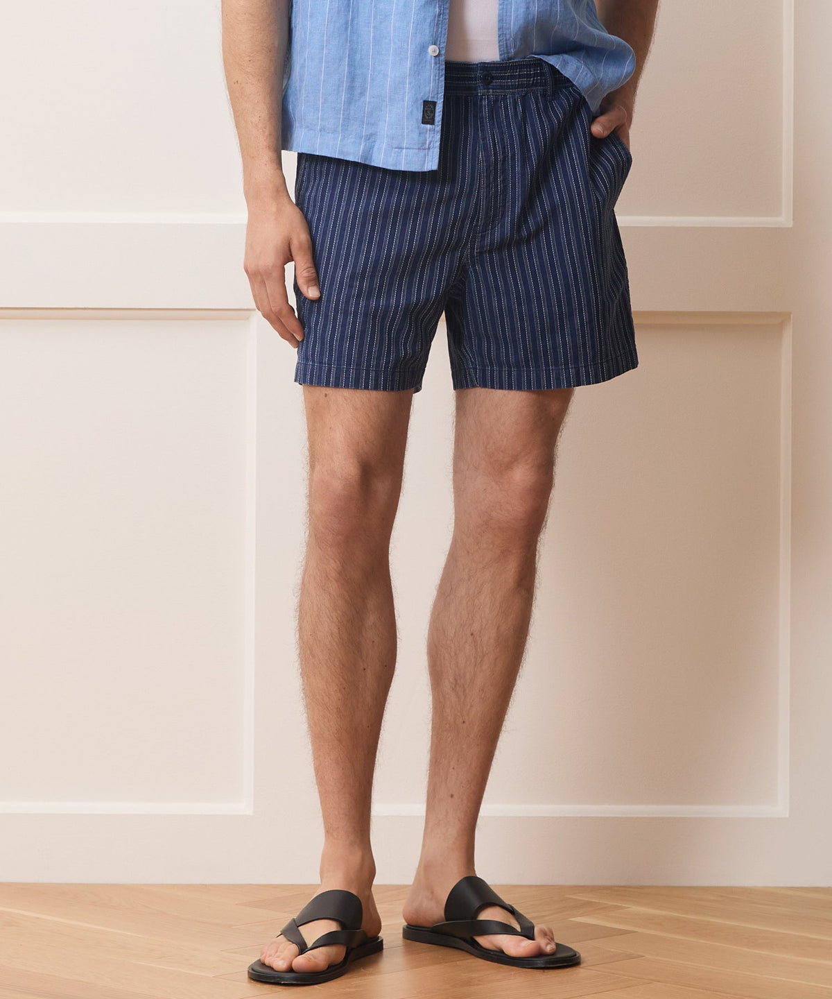 Todd Snyder 5" Cotton Beachcomber Short - Indigo
