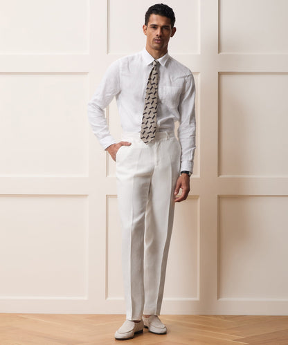 Todd Snyder Italian Linen Sutton Trouser - White